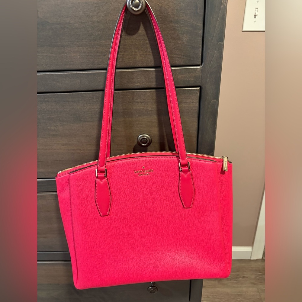 Beautiful Kate Spade Vibrant Watermelon Pink Tote bag!!